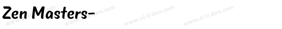Zen Masters字体转换